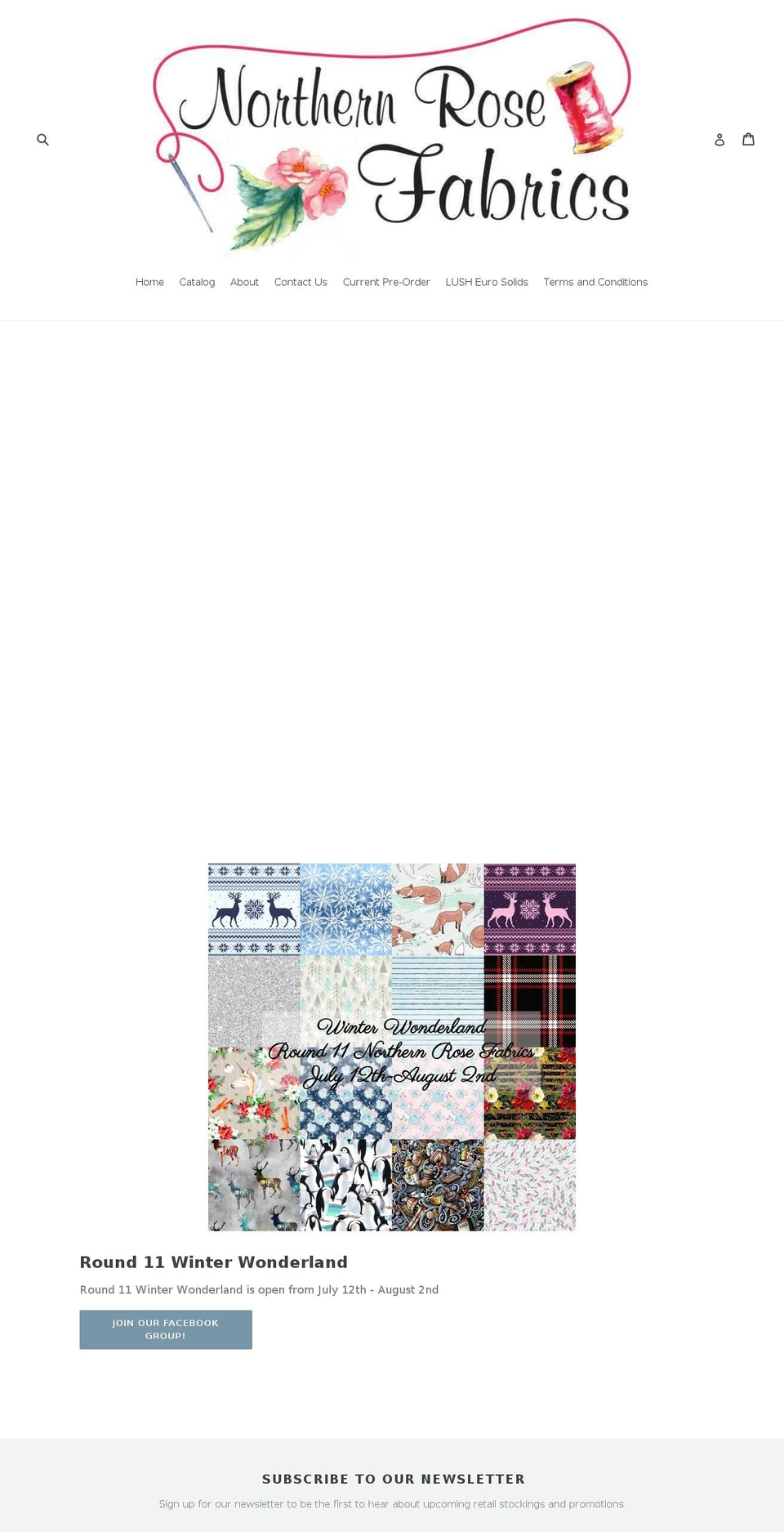 northernrosefabrics.com — Shopify storefront screenshot
