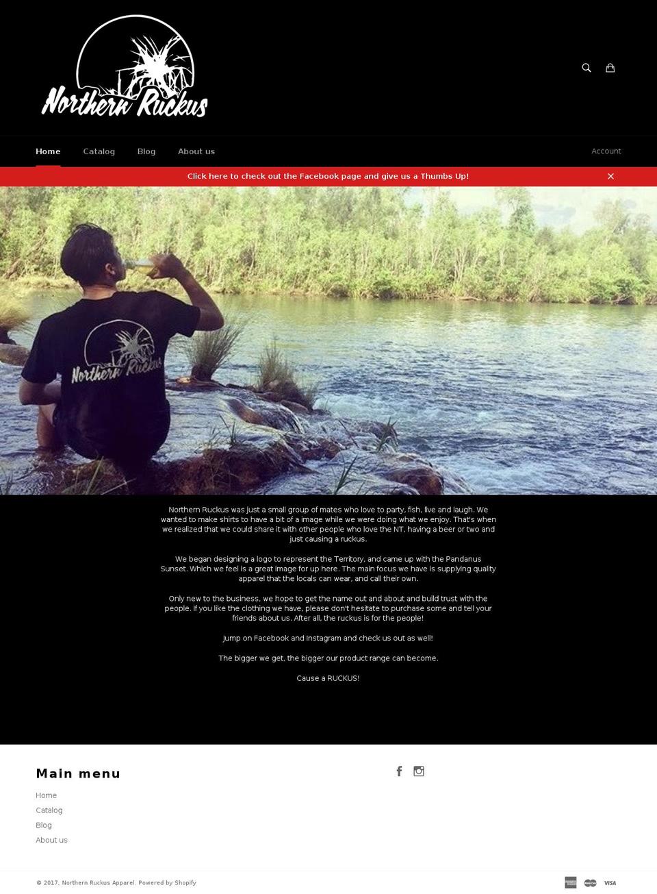 northernruckus.com shopify website screenshot