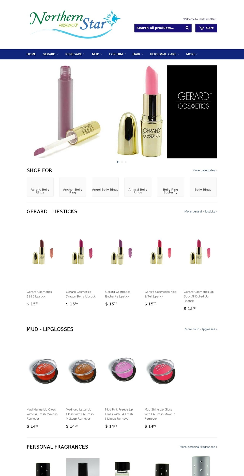 northernstarproducts.com shopify website screenshot