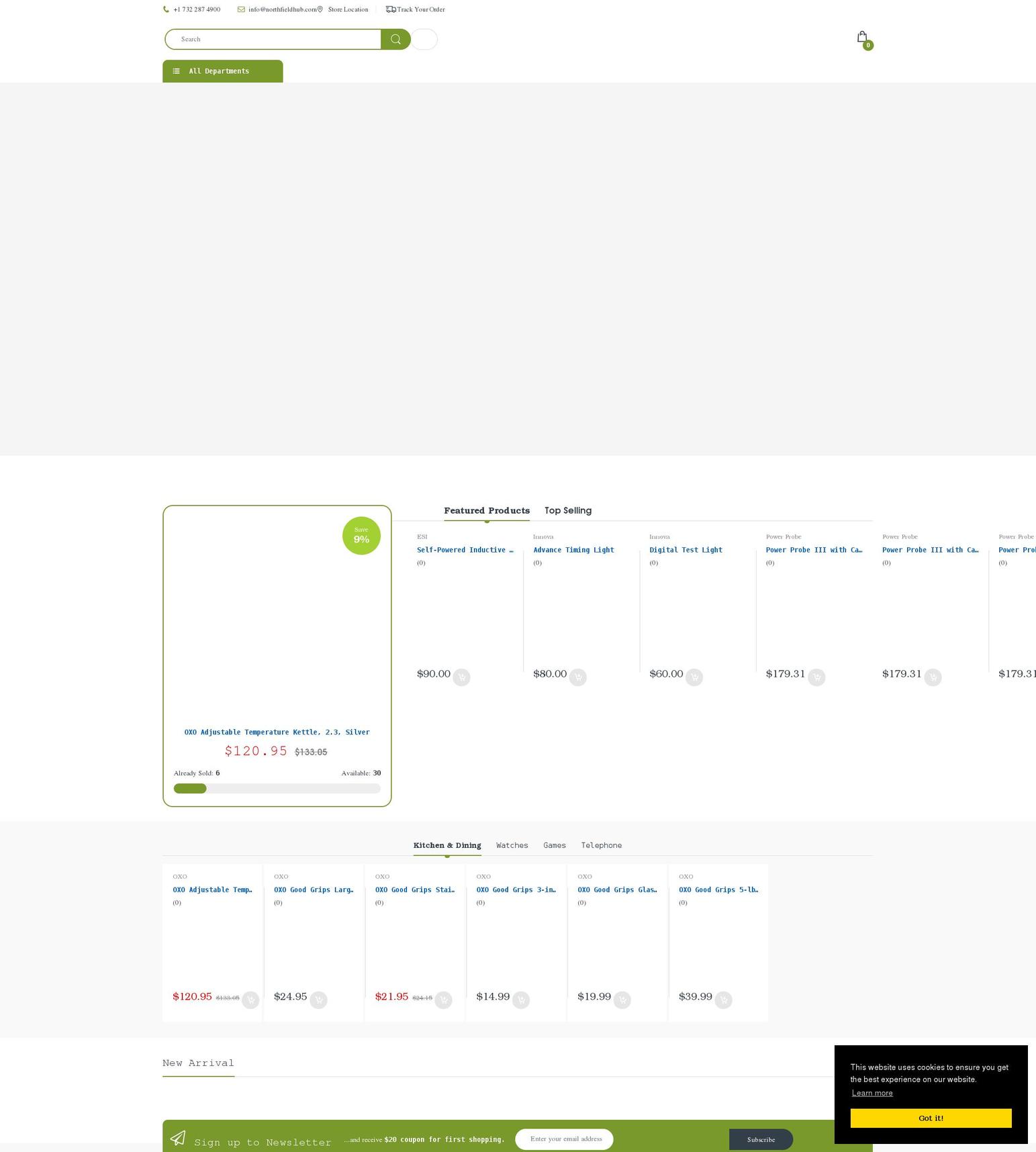 northfieldhub.com shopify website screenshot