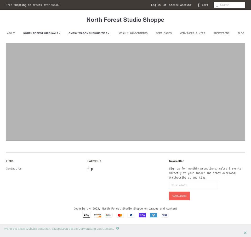 northforeststudio.com shopify website screenshot