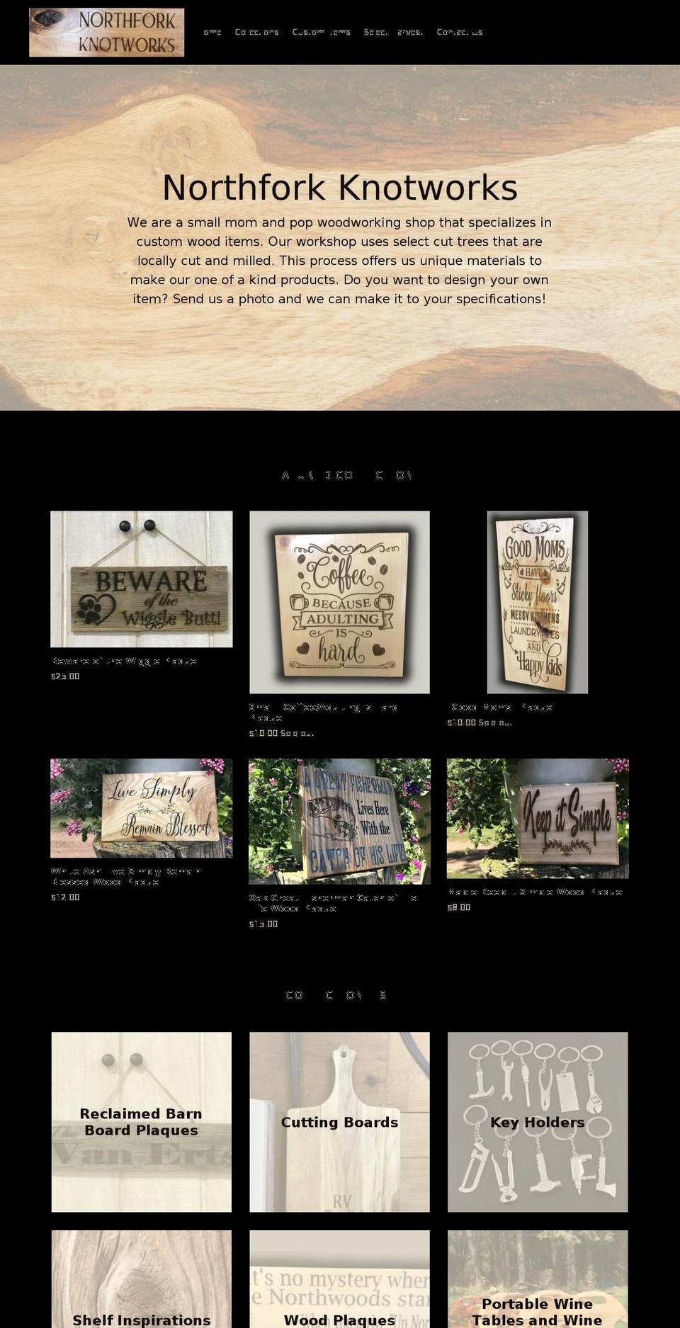 northforkknotworks.com — Shopify storefront screenshot