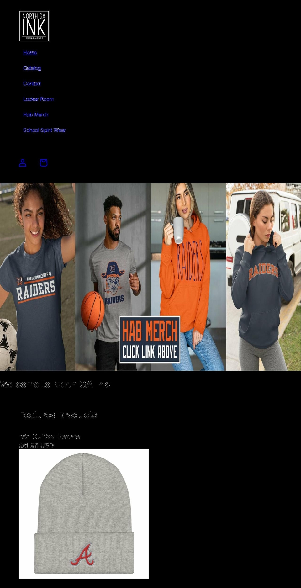 northgaink.com shopify website screenshot