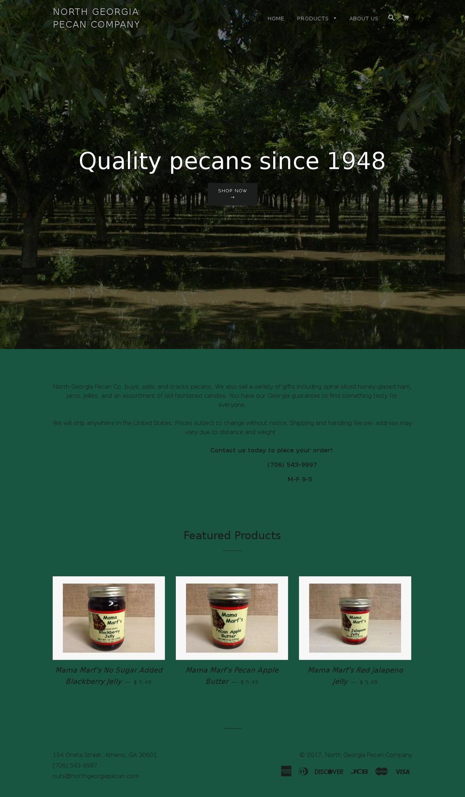 northgapecan.com shopify website screenshot
