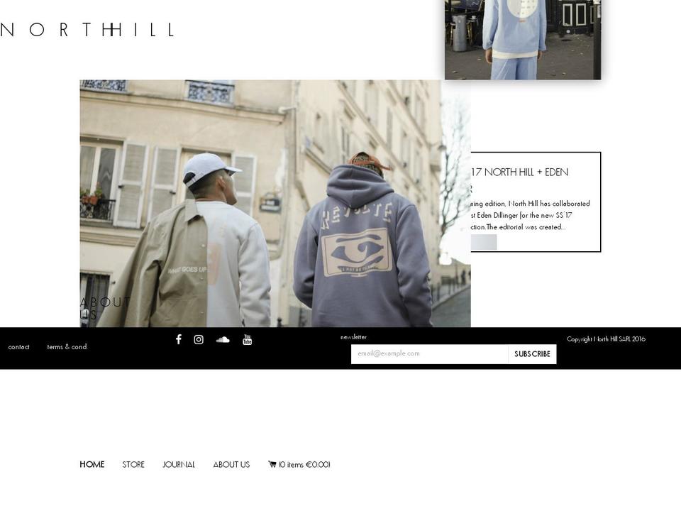 northhill.fr shopify website screenshot