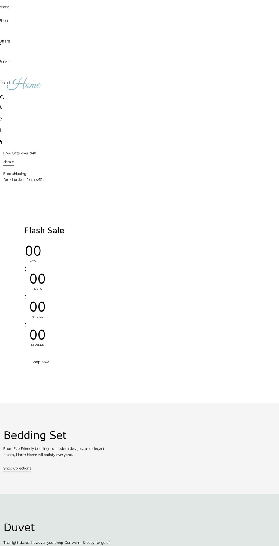 northhomefashion.com shopify website screenshot