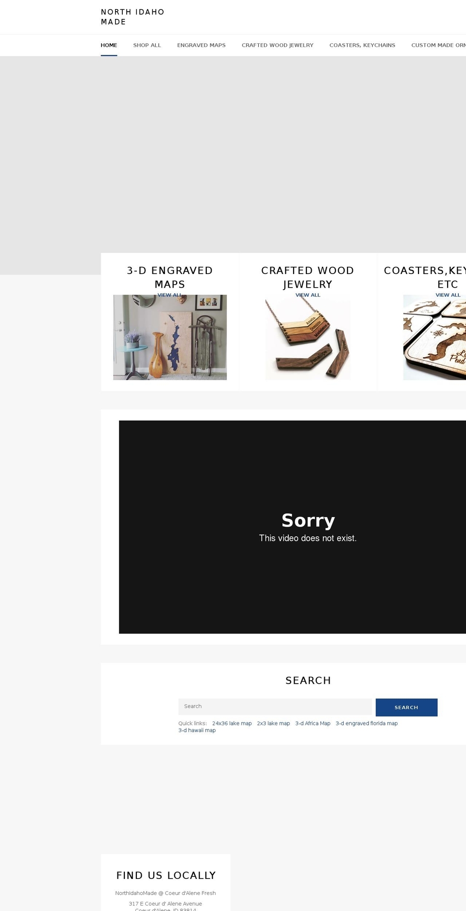 northidahomade.com shopify website screenshot