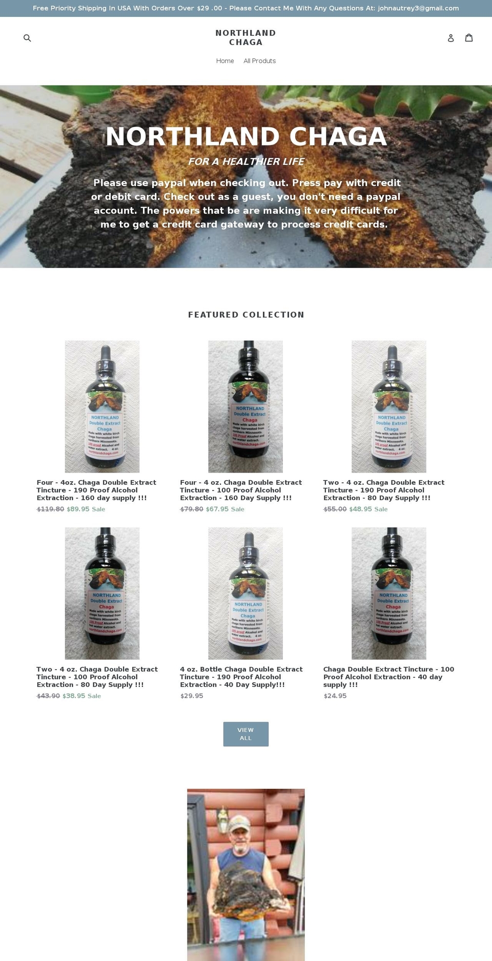 northlandchaga.com shopify website screenshot