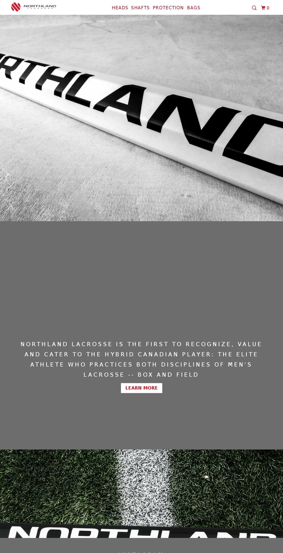 northlandlacrosse.ca shopify website screenshot