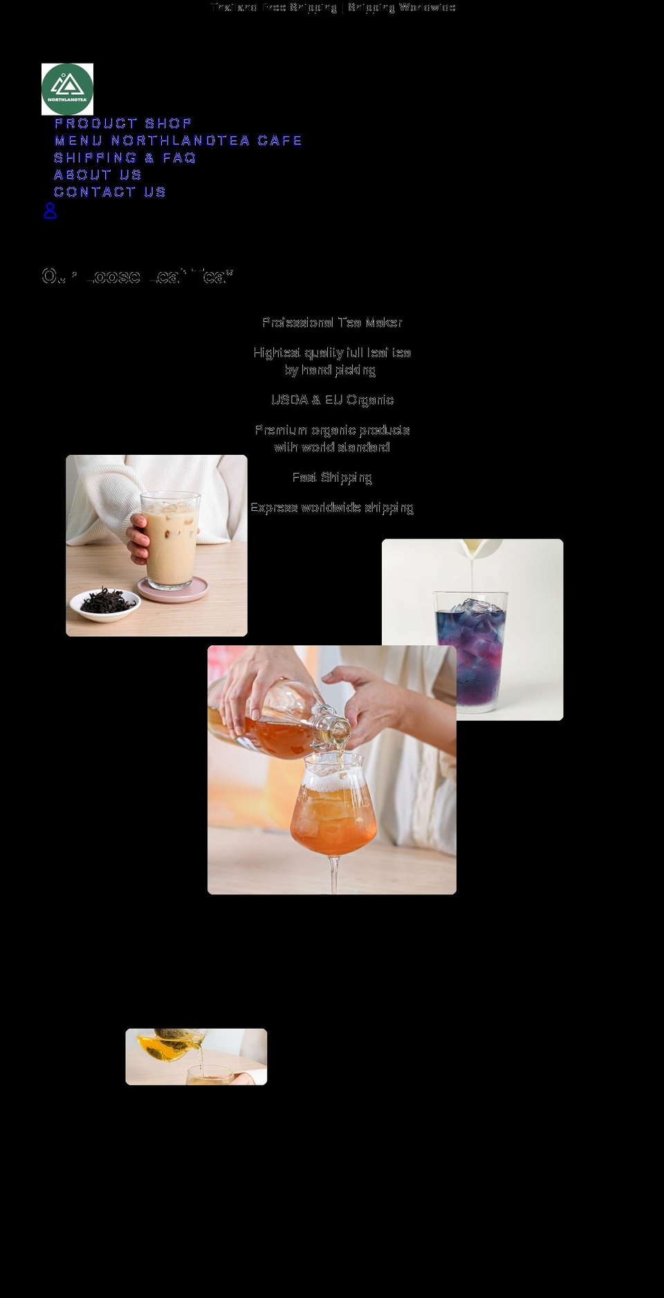 northlandtea.com shopify website screenshot