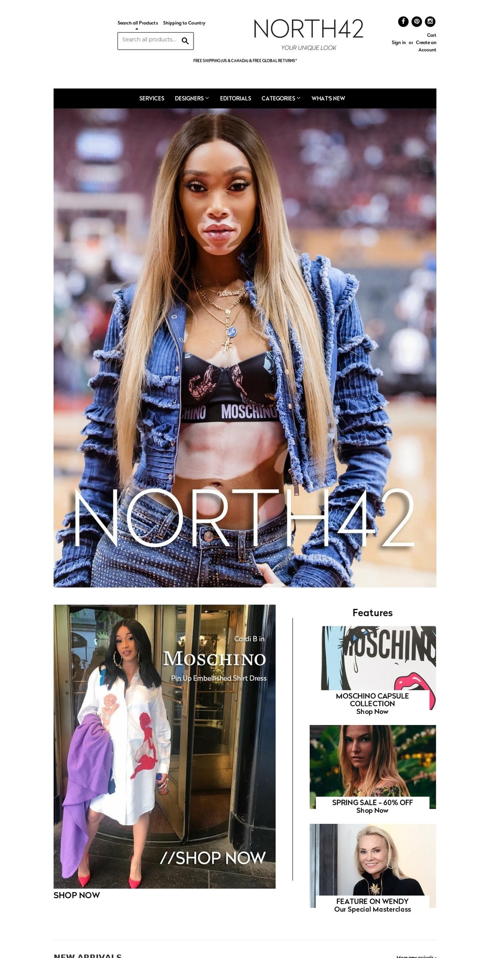 North Shopify theme site example northofthe42nd.ca