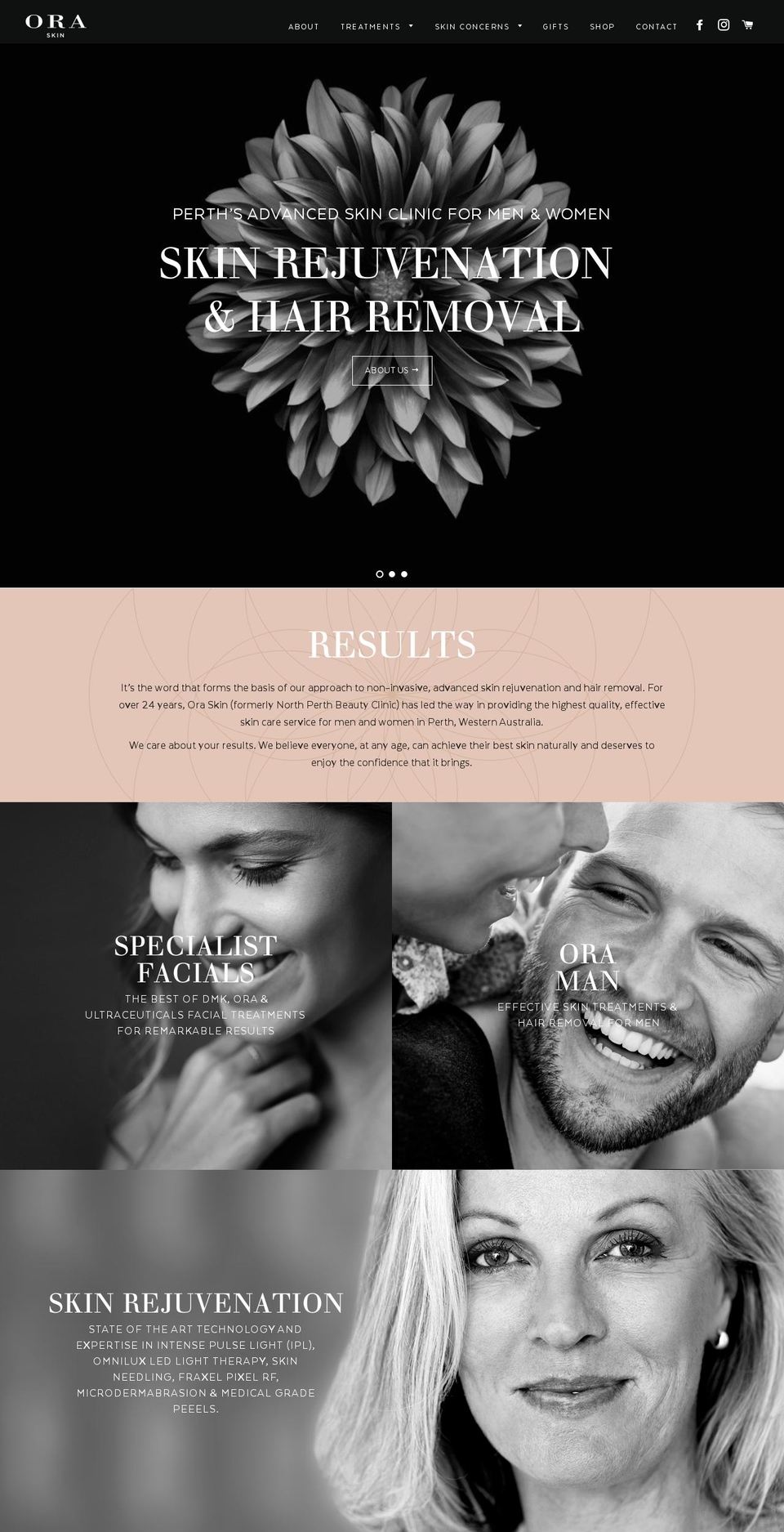 oraskin Shopify theme site example northperthbeauty.com.au