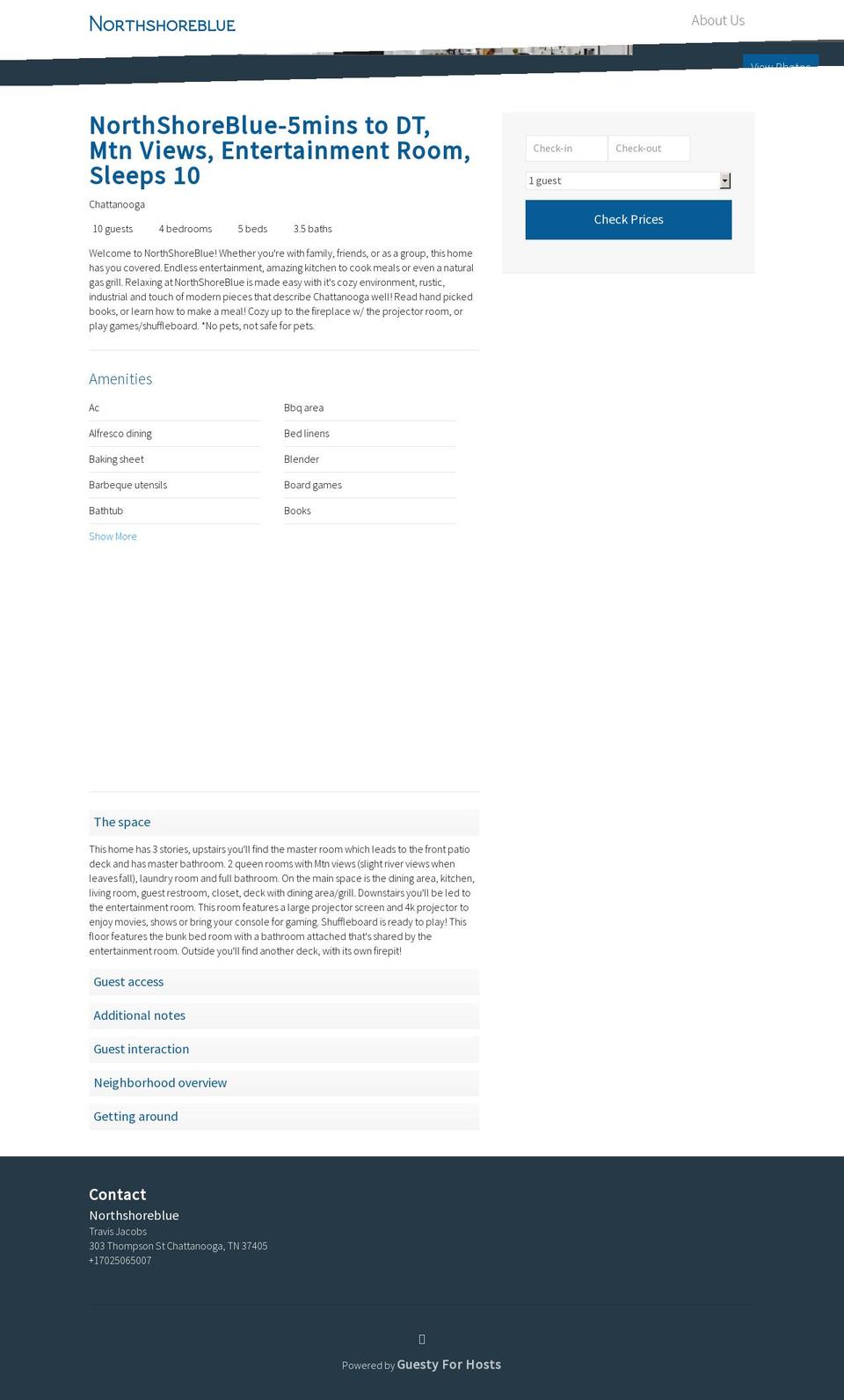 northshoreblue.com — Shopify storefront screenshot