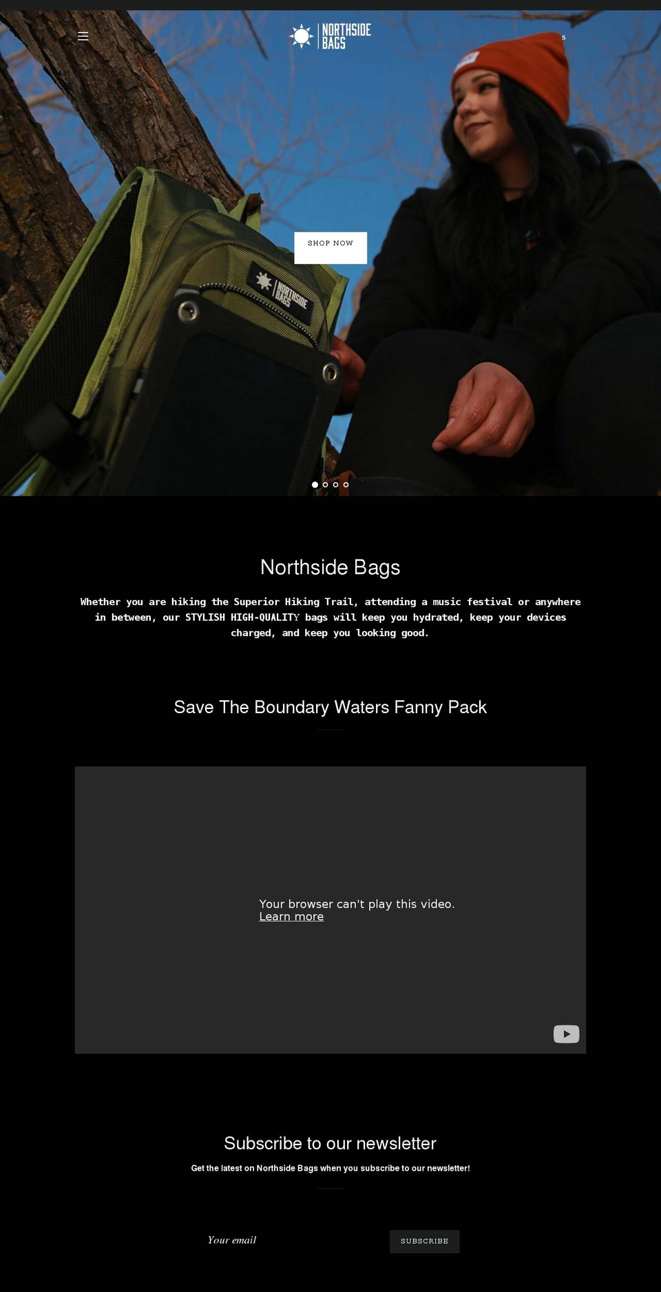northsidebags.com — Shopify storefront screenshot