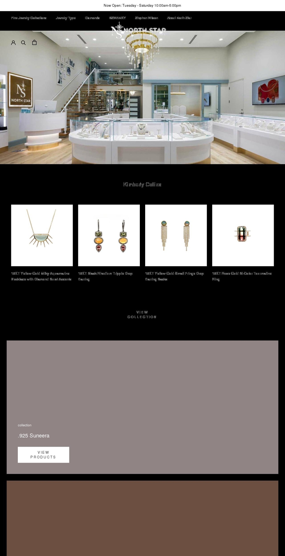 northstarfinejewelry.com shopify website screenshot