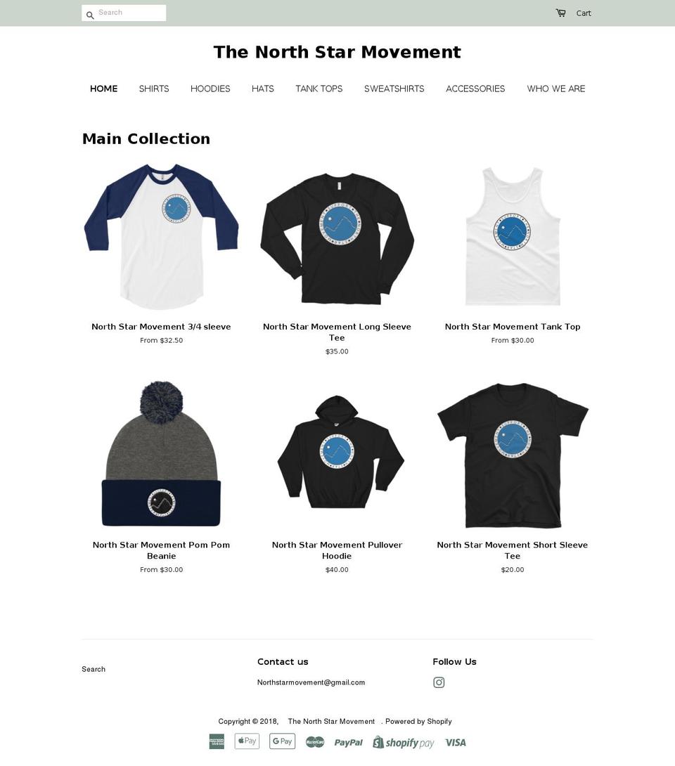 northstarmovement.com — Shopify storefront screenshot