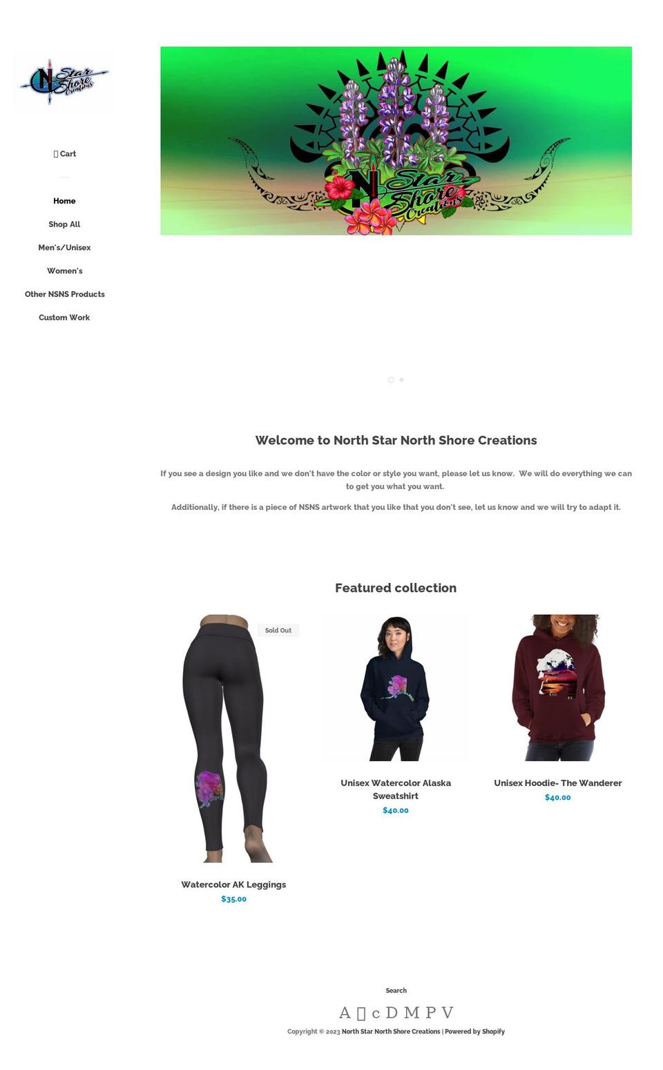 northstarnorthshore.com shopify website screenshot