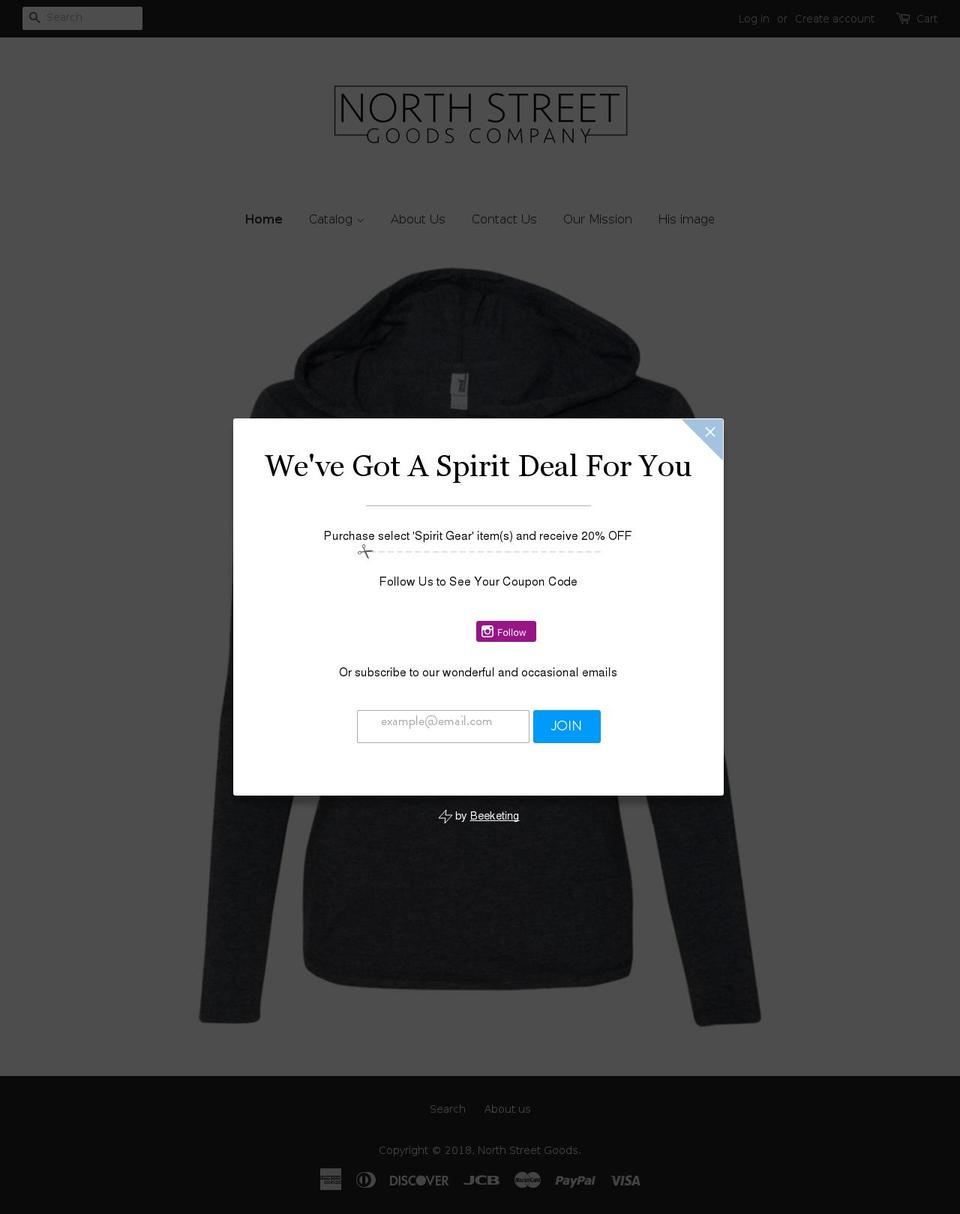 northstreetdesignboutique.com shopify website screenshot