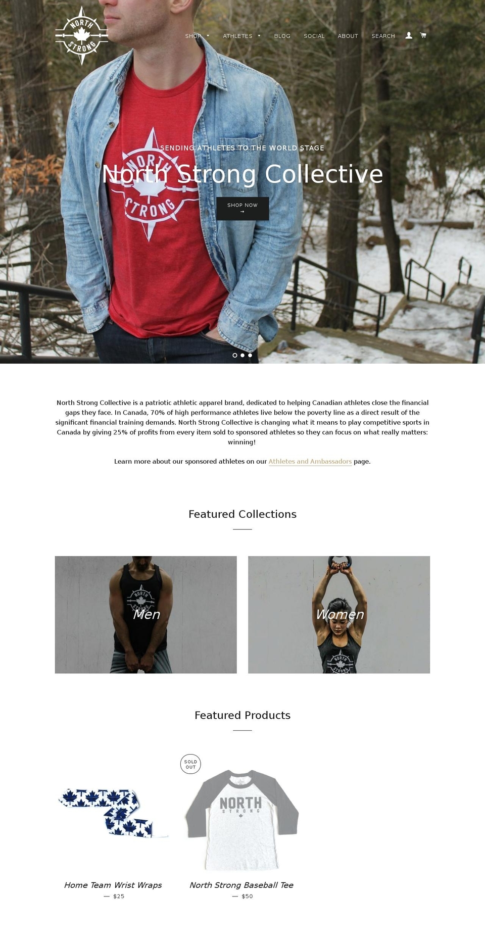 northstrongcollective.org shopify website screenshot