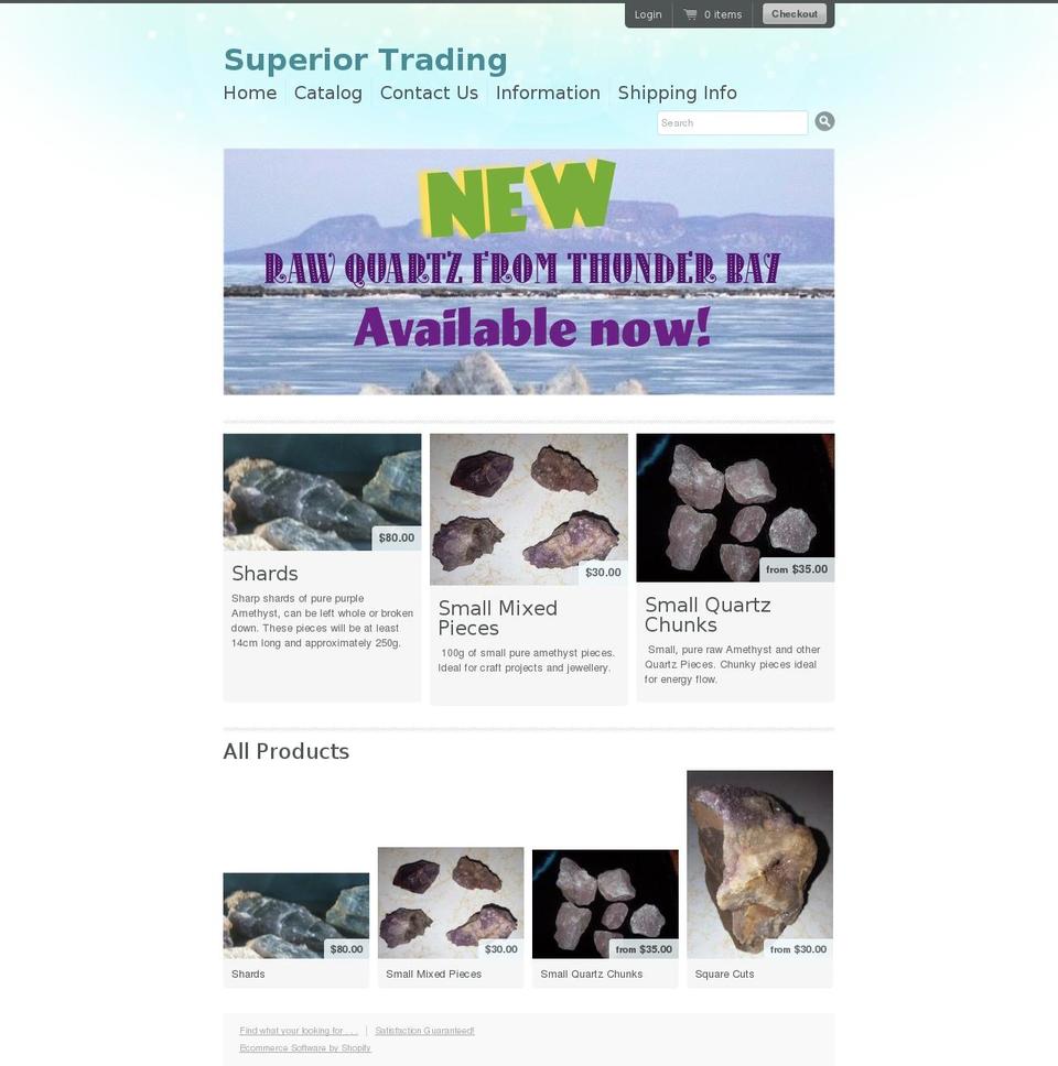 northsuperiorgems.com shopify website screenshot