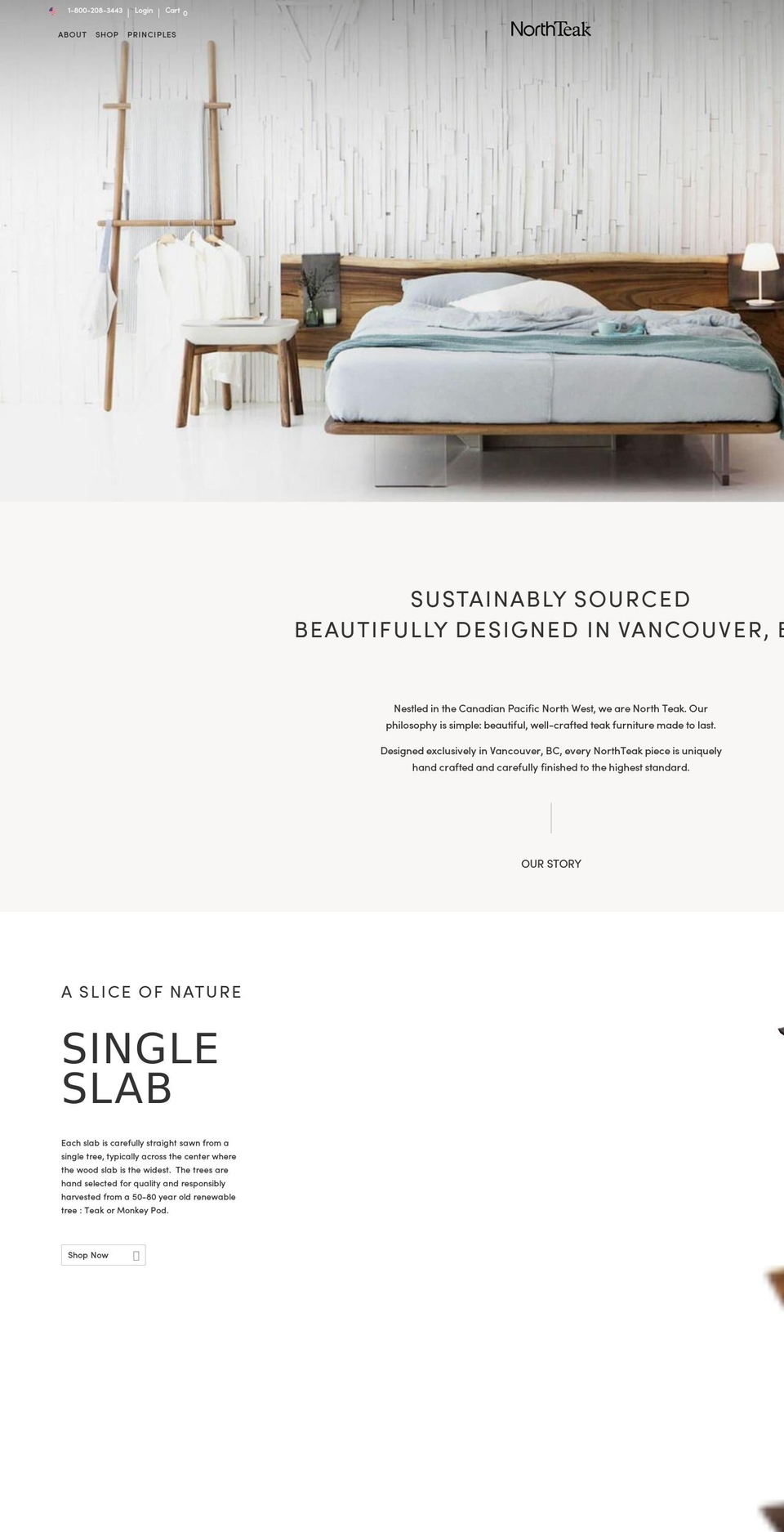 northteak.com — Shopify storefront screenshot