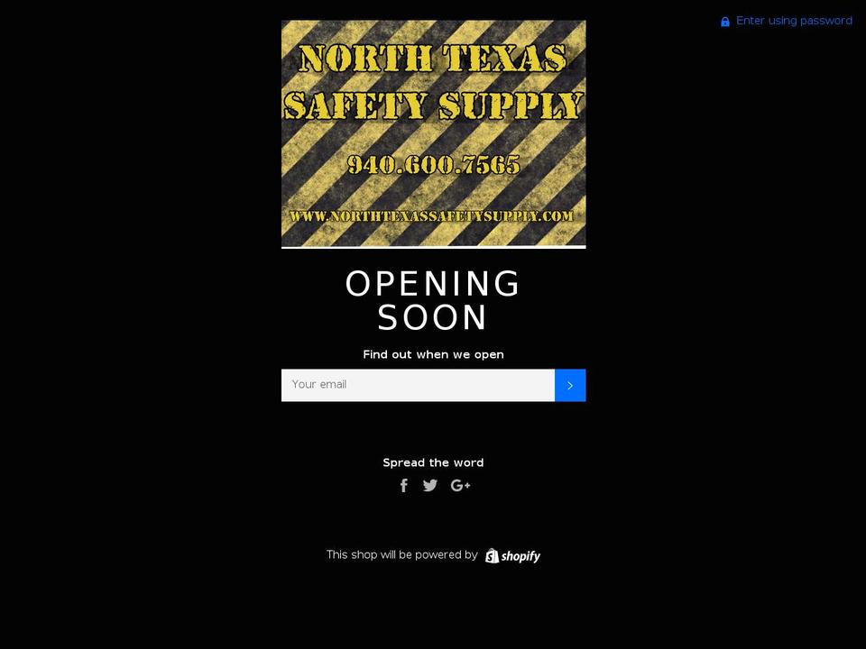 northtexassafetysupply.com shopify website screenshot