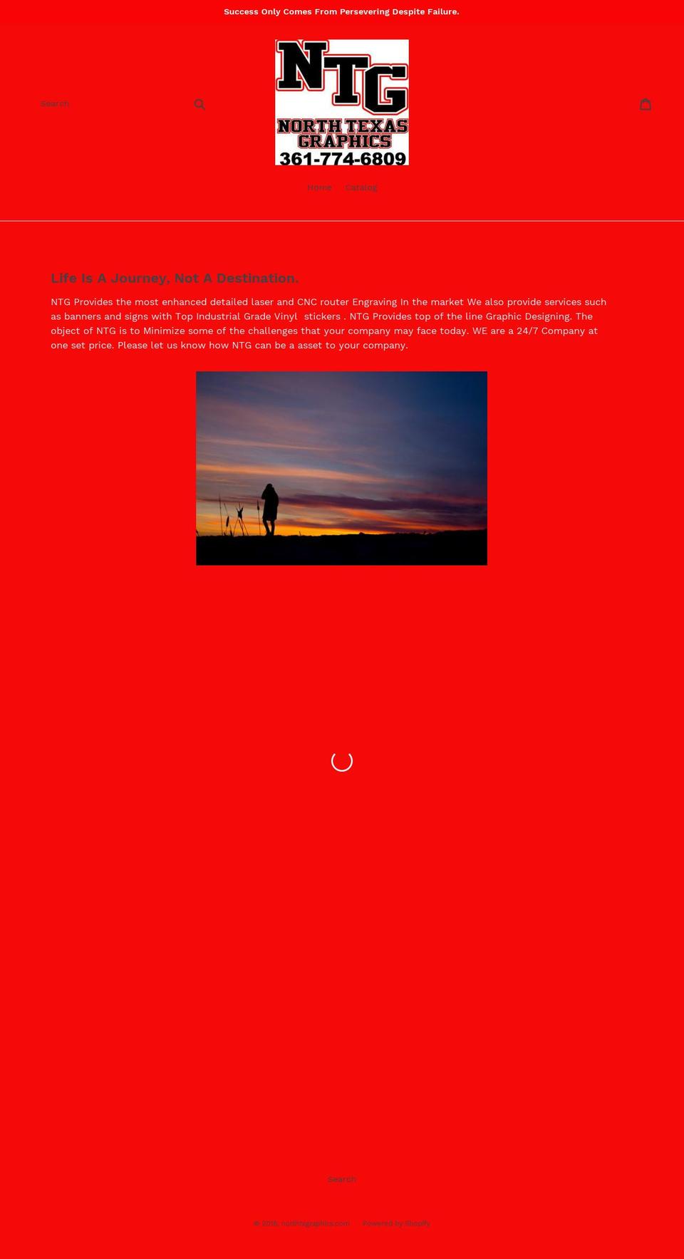 northtxgraphics.com — Shopify storefront screenshot