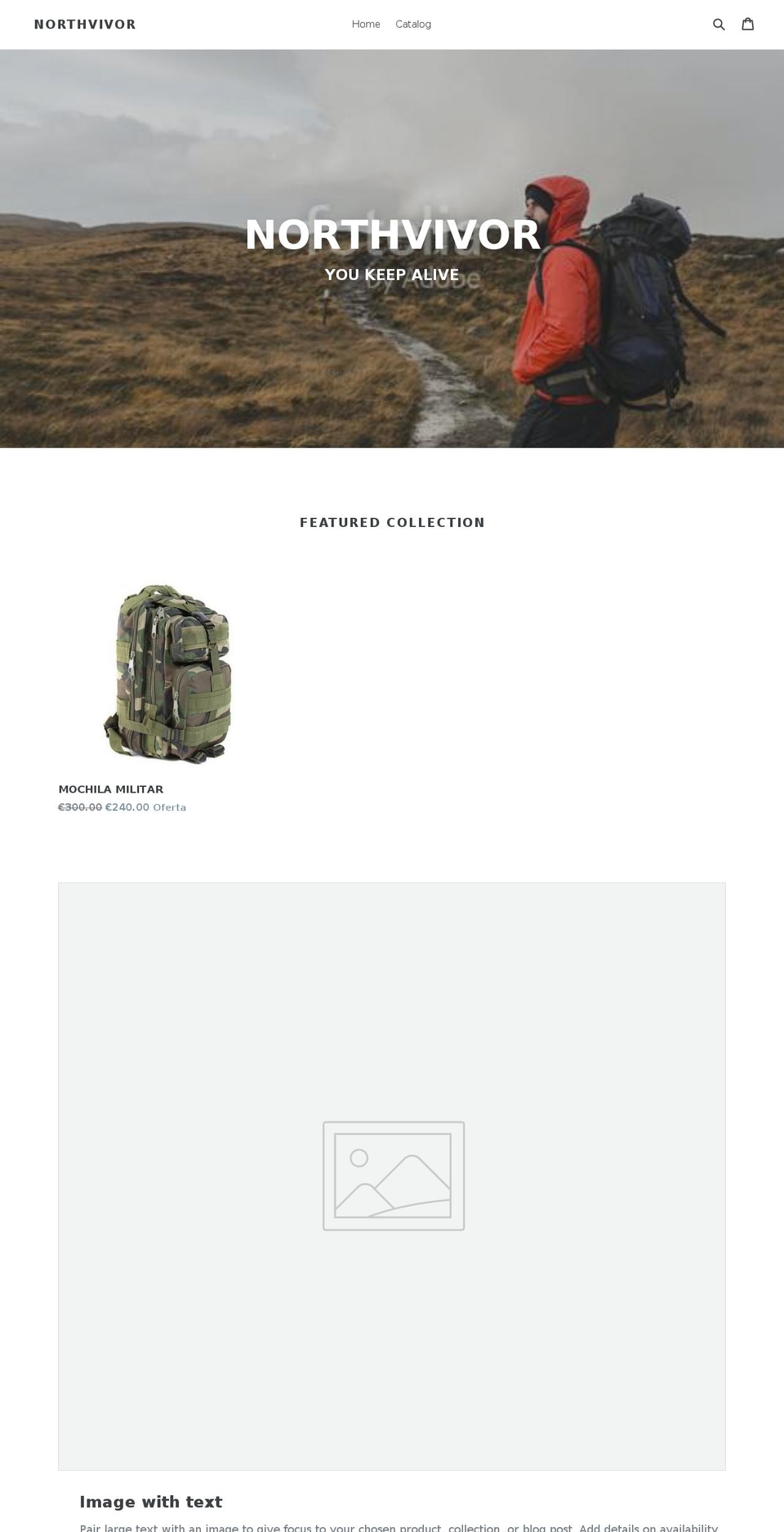 northvivor.com shopify website screenshot