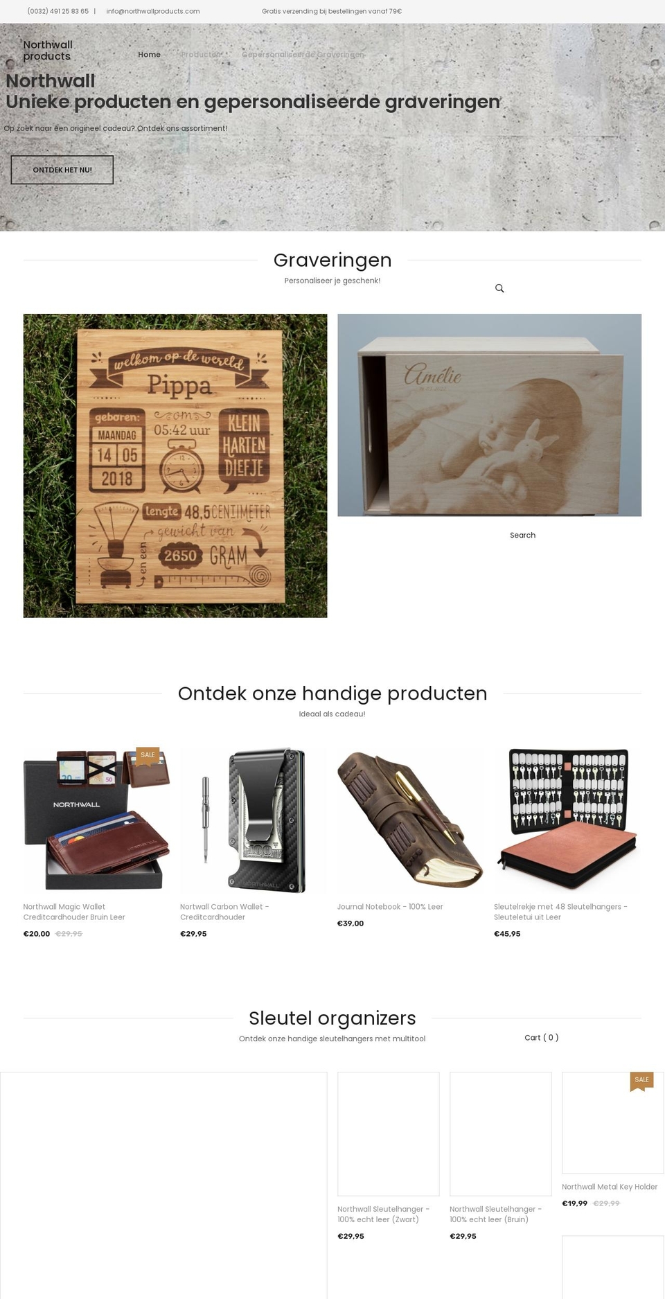 northwallproducts.com shopify website screenshot