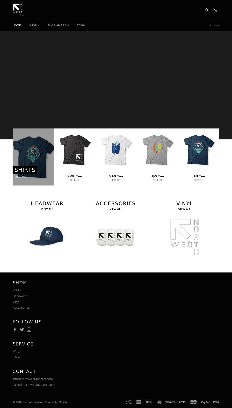 northwestapparel.com — Shopify storefront screenshot