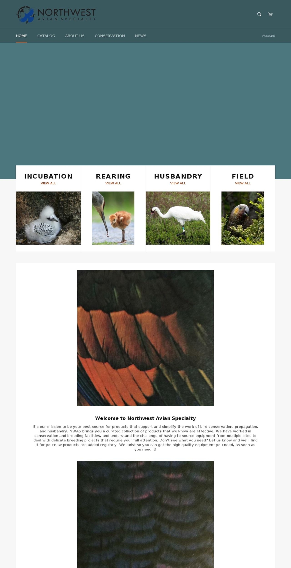 northwestavianspecialty.com shopify website screenshot