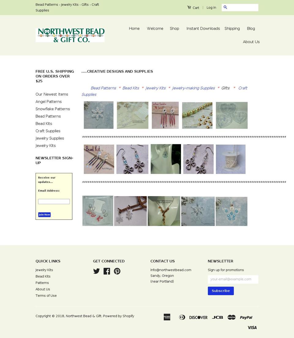 northwestbead.com — Shopify storefront screenshot