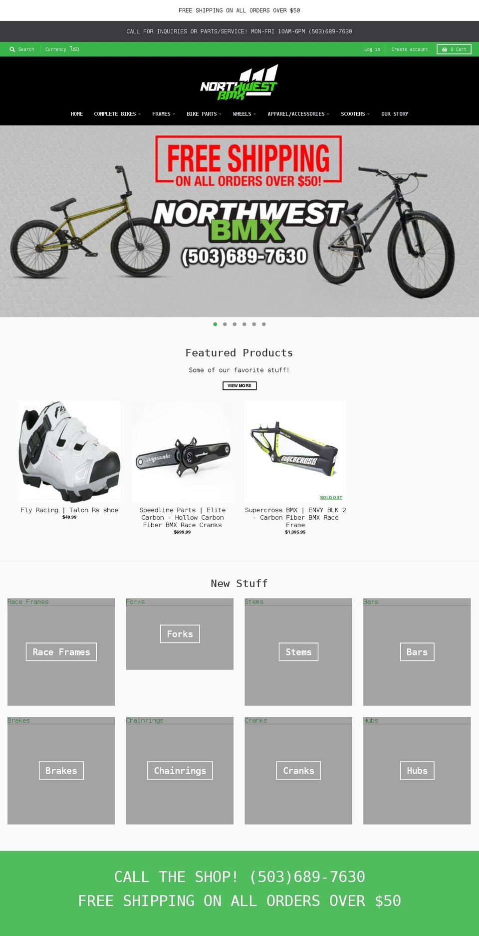 northwestbmxshop.com shopify website screenshot