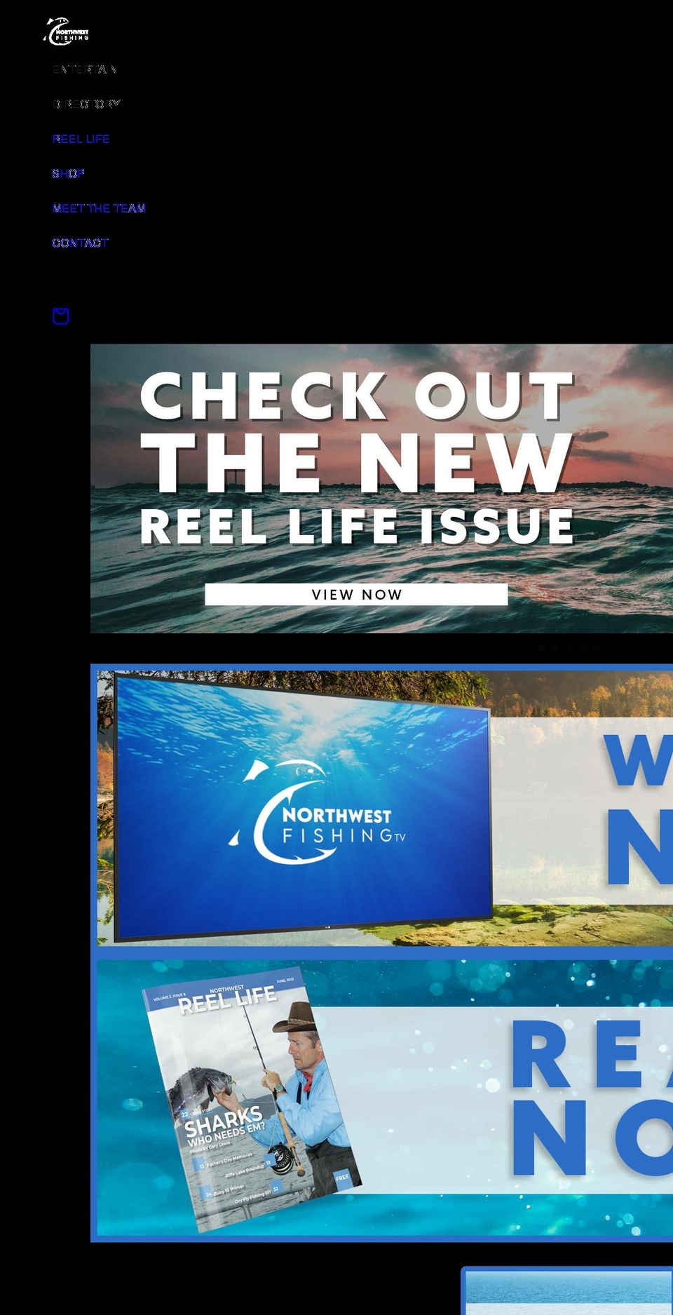 northwestfishing.net shopify website screenshot