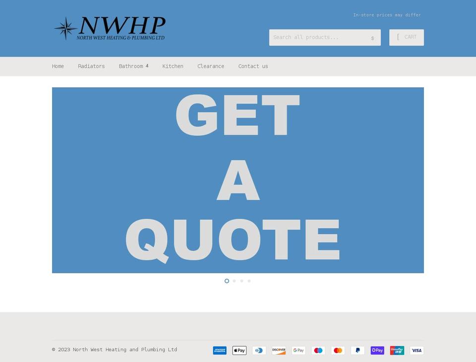 northwesthp.co.uk shopify website screenshot