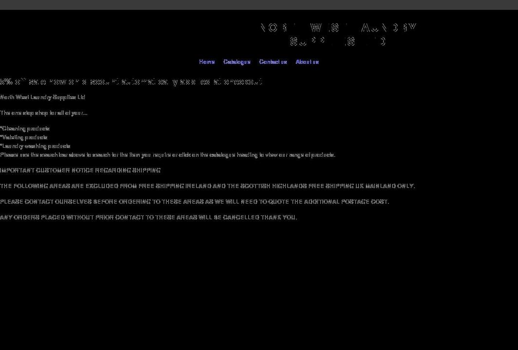 northwestlaundrysupplies.co.uk shopify website screenshot