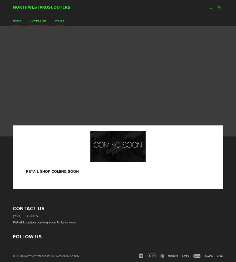 northwestproscooters.com — Shopify storefront screenshot