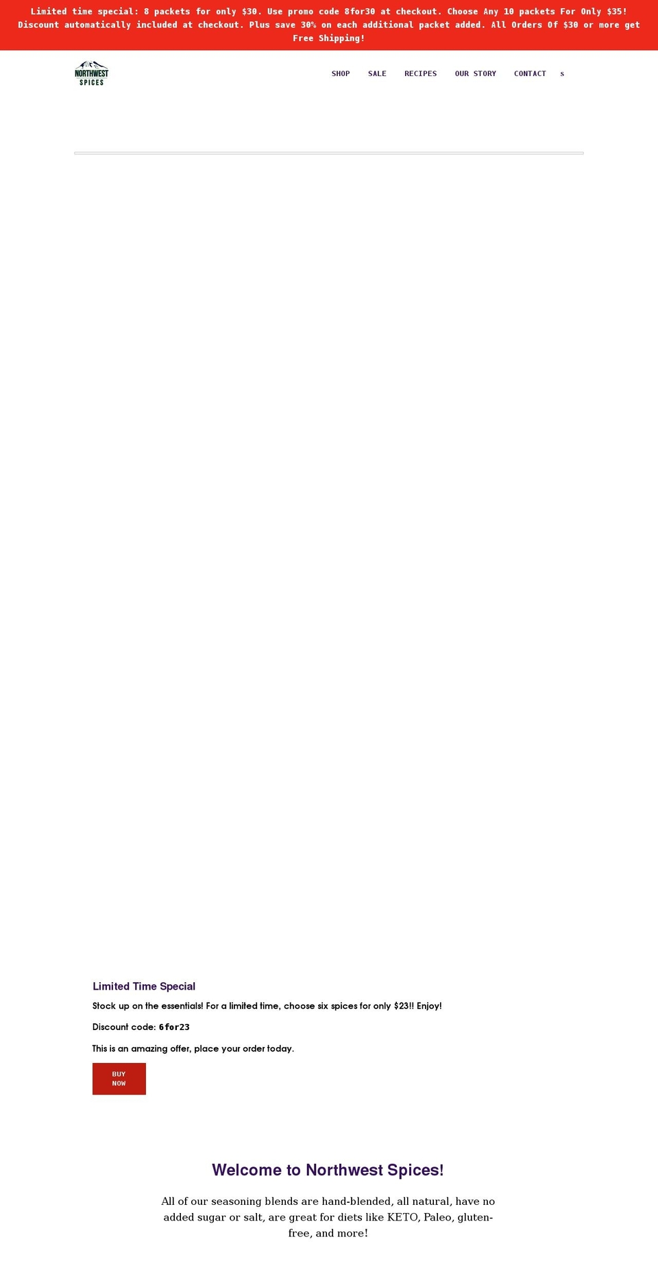 northwestspices.com shopify website screenshot