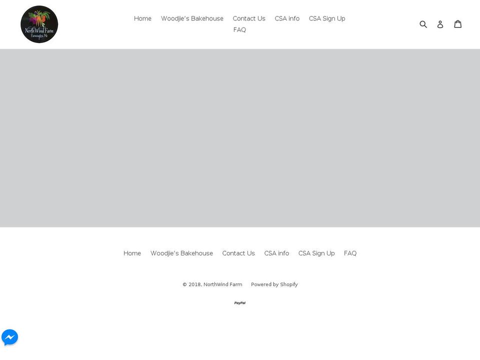 northwindfarmcsa.com — Shopify storefront screenshot