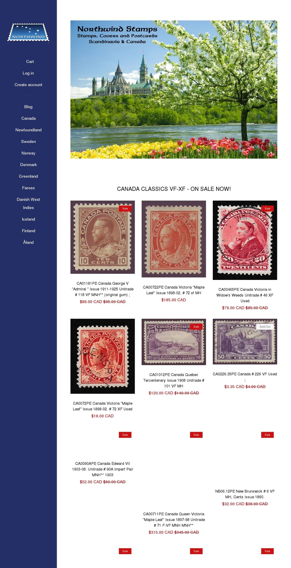 My Project Shopify theme site example northwindstamps.com