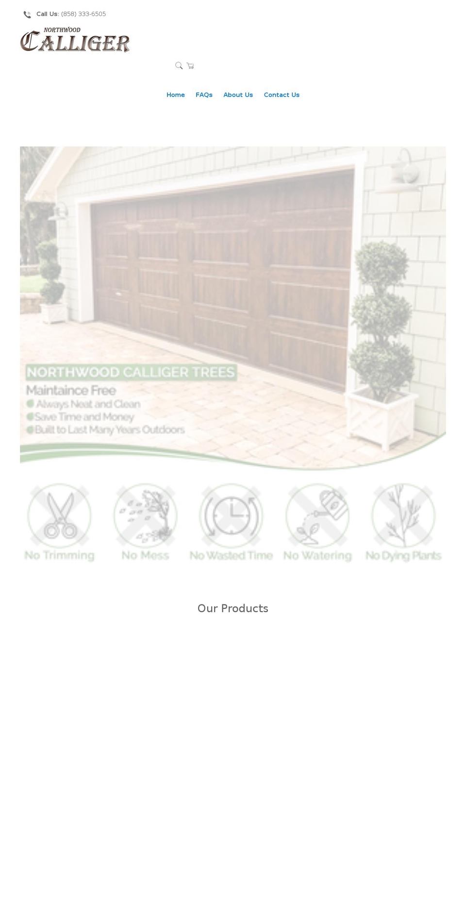 northwoodcalliger.com shopify website screenshot