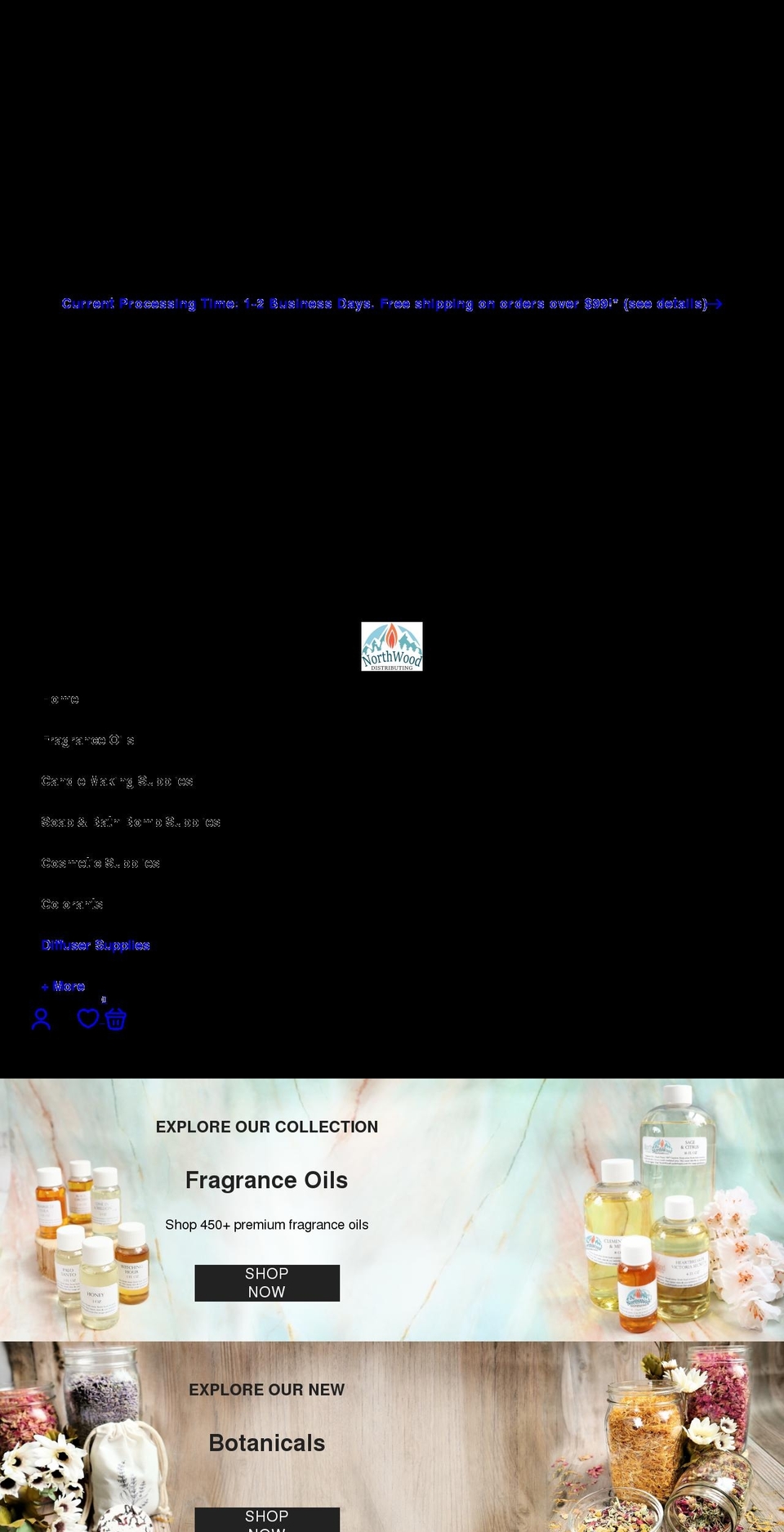 northwoodistributing.com — Shopify storefront screenshot