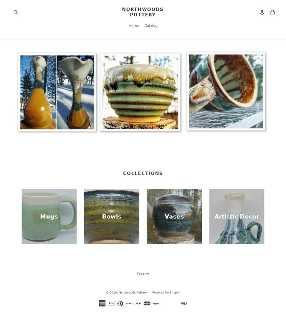northwoodspottery.com — Shopify storefront screenshot