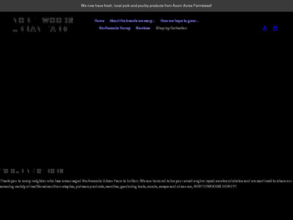 northwoodsurbanfarm.com shopify website screenshot