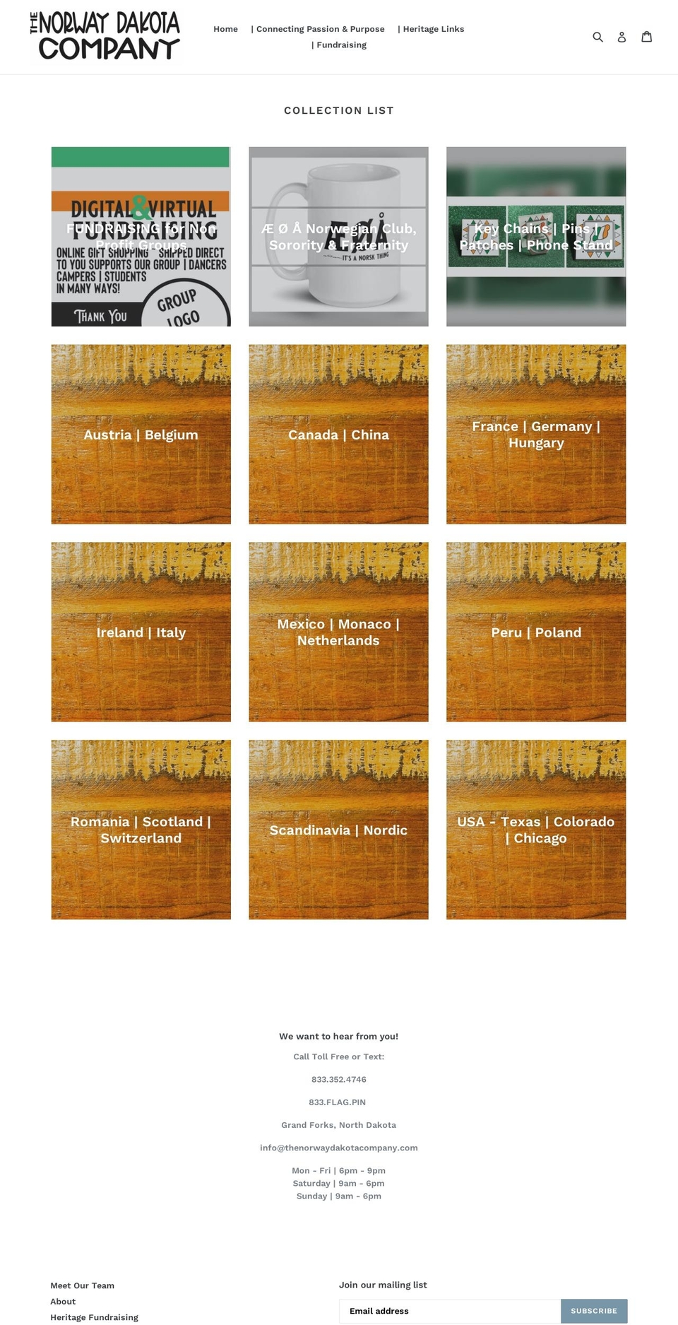 norwaydakotacompany.com — Shopify storefront screenshot