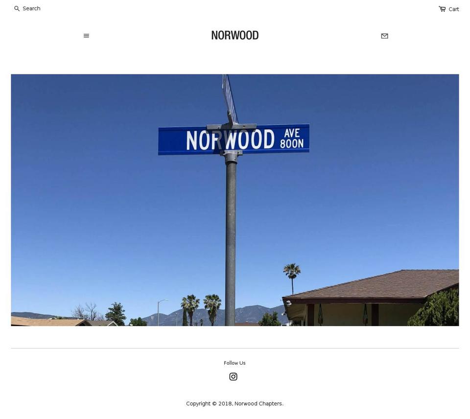norwoodchapters.com — Shopify storefront screenshot