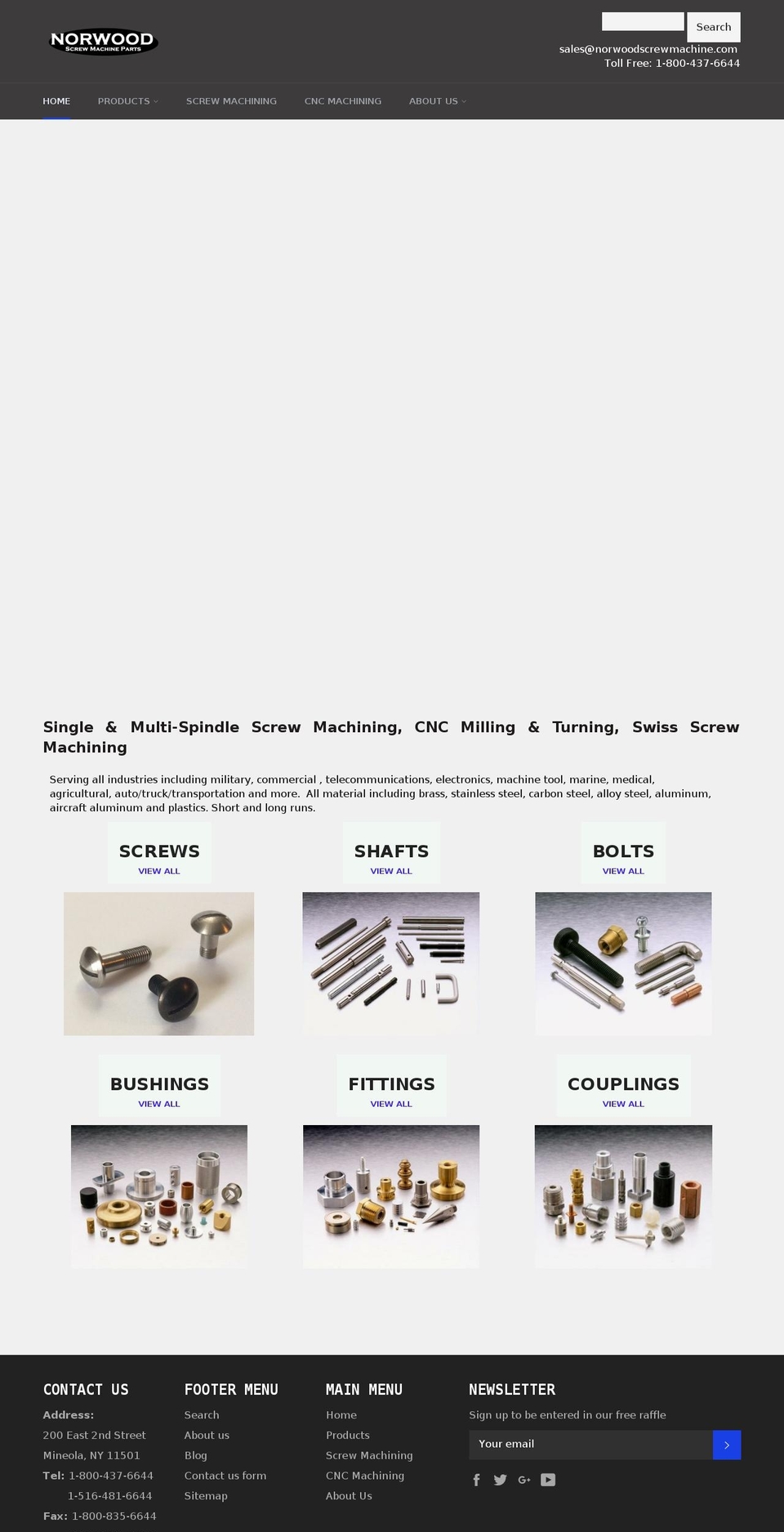 norwoodcomponents.com shopify website screenshot