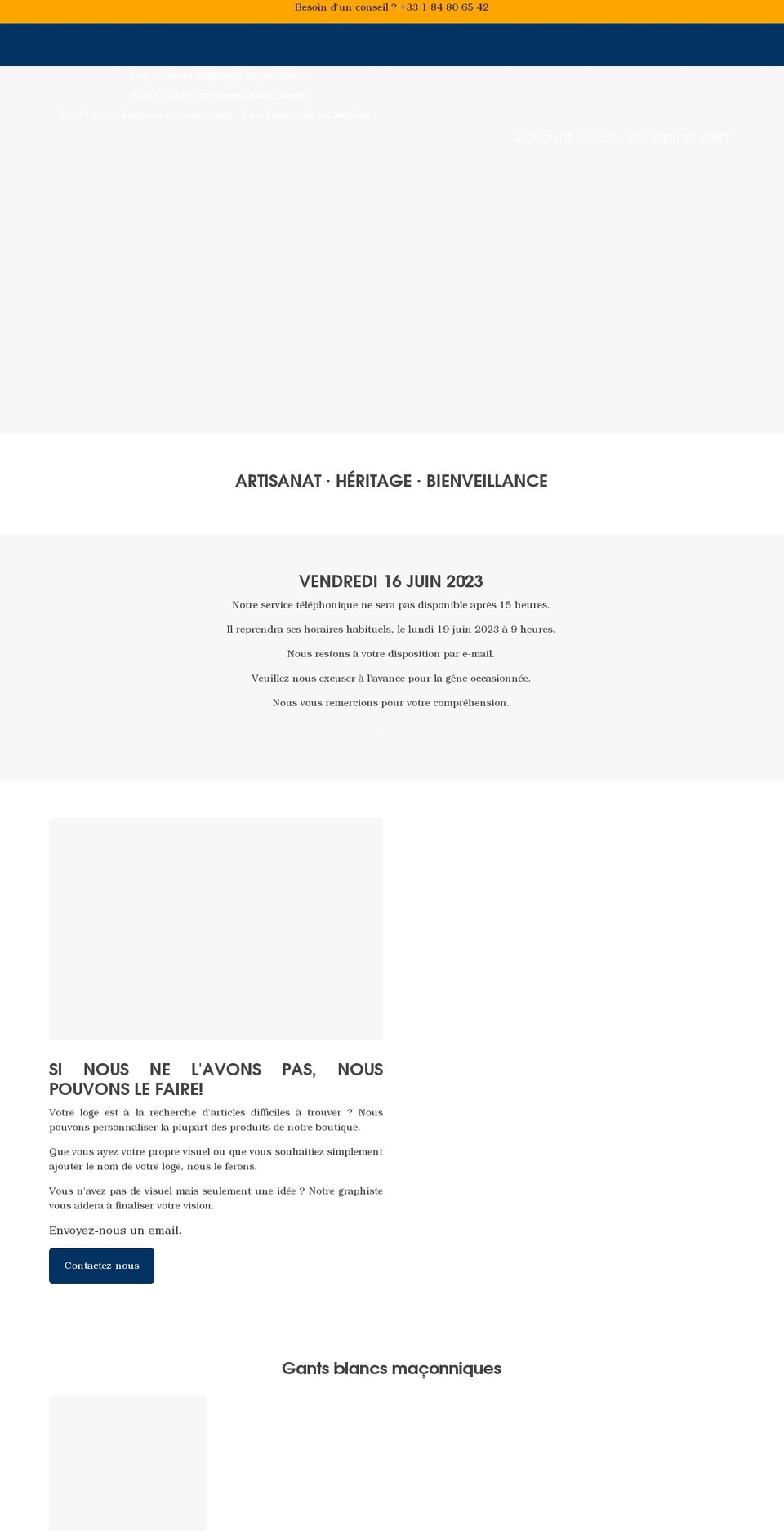 nos-colonnes.com shopify website screenshot