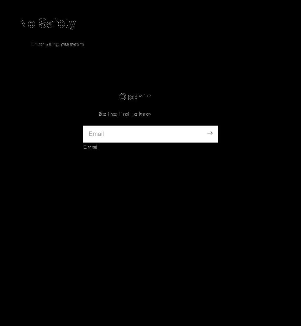 nosafety.co shopify website screenshot
