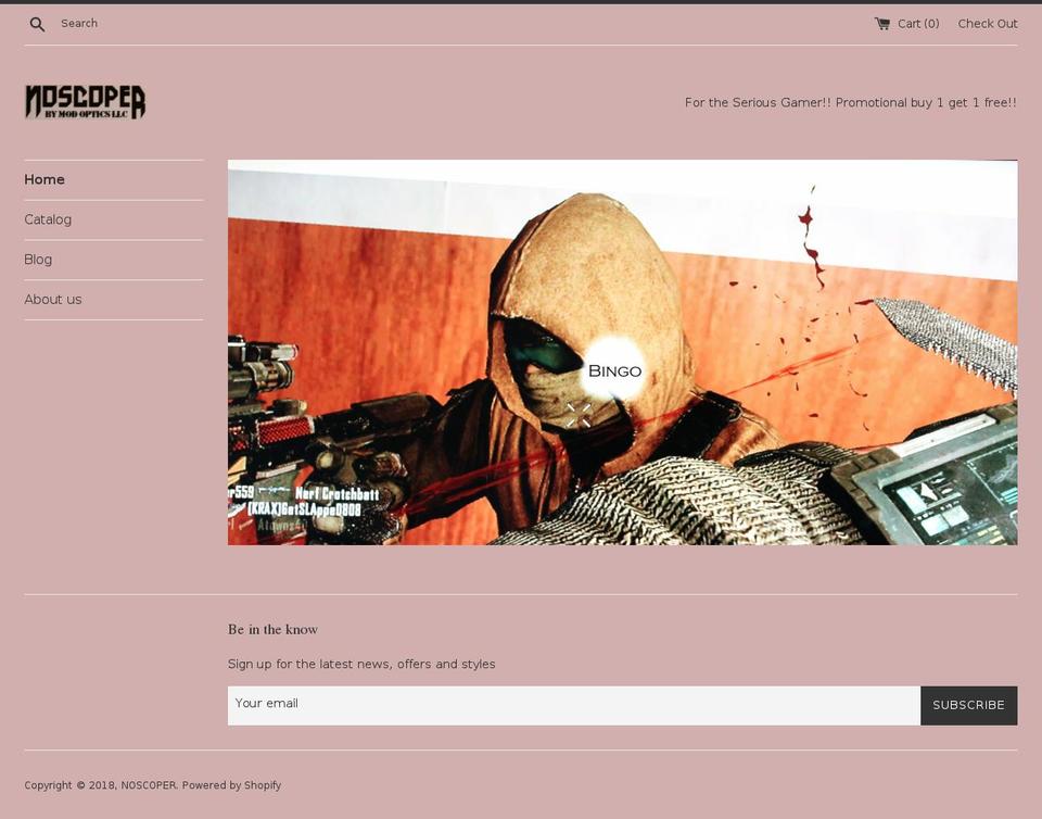 noscoper.com shopify website screenshot
